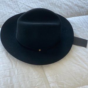 Rag and Bone Black Wool Fedora